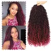 Peluca de fibra química europea y americana, cabello para crochet, trenza sucia, trenzas falsas de diosa