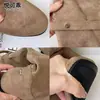 Botas Vaqueras de Cuero Genuino de Caña Alta con Tacón Oculto Arrugadas Apiladas para Mujer 2026 Nuevas Botas de Caballero Otoño/Invierno Botas Largas Adelgazantes