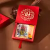 Pegatina de Teléfono Móvil de Oración Pintada a Mano con el Mismo Diseño que el Dios de la Riqueza de Cinco Caminos del General Zhao del Primer Templo del Dios de la Riqueza en Lingyin, Usada para Atraer Riqueza y Dinero