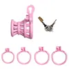 Cerradura de Castidad Masculina, Dispositivo Anti-Pornografía SM, Productos Novedosos para Adultos, Juguetes Divertidos, Cerradura de Castidad Canasta de Pescado de Cintura Pequeña