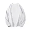 Sudadera Casual Sencilla de Cuello Redondo de Color Sólido para Hombre y Mujer, Estilo Idéntico, Holgada, Versátil, Explosiones de Principios de Otoño, Opaca, con Logo