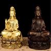 Guanyin de latão sentado em lótus Guanyin Guanyin Bodhisattva latão Guanyin ornamentos