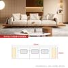 Shuai Ji Feng Villa Combinación de Sofá de Madera Maciza Estilo Antiguo Japonés Casa de Huéspedes Diseño de Tela Tecnológica Sofá de Piso