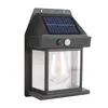 Iluminação Lâmpada de Parede Solar Lâmpada de Tungstênio Lâmpada de Pátio Jardim Villa Lâmpada de Parede com Sensor de Corpo Humano Lâmpada de Parede Solar de Tungstênio