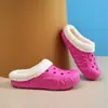 Nuevos Zuecos Mayoristas Otoño e Invierno para Interiores y Exteriores, Zapatillas Planas Cómodas Antideslizantes de Algodón para Parejas con Tacto Suave, Modernas