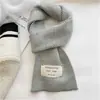 Bufanda Suave de Punto para Mujer, Elegante Patrón Espiga Versátil para Otoño e Invierno, Calentador de Cuello Engrosado Cálido, Versión Coreana Moderna