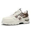Botas Martin de caña alta Otoño e Invierno Nuevas de moda Forradas de felpa Zapatos deportivos engrosados para adolescentes Casual al aire libre Botas de algodón con suela gruesa