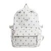 Mochila de lunares estilo japonés, gran capacidad, adecuada para estudiantes de secundaria y preparatoria, moderna y casual, ligera y linda