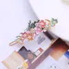 Accesorios para el Cabello de Flor Colorida de Aleación Transfronteriza Europeos y Americanos para Niñas, Pinzas para el Cabello, Pinzas de Lado de Alta Gama, Pasadores