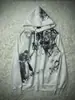 Sudadera con Capucha de Arte de Anime Japonés Estampada Sudadera con Capucha Oscura Retrato Boceto Suelta Unisex Sudadera con Capucha