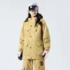 Chaqueta de Invierno con Capucha 3 en 1 para Mujer, Gruesa para Esquí, Impermeable, Cortavientos, Abrigo de Montañismo para Hombre