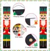 Nuevos pareados navideños transfronterizos al por mayor decoración de pared de porche pancarta de ambiente con luces Pareados de Feliz Navidad