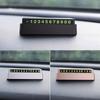 Placa móvil oculta para coche, placa de número para estacionamiento temporal, se puede imprimir LOGO, placa para estacionamiento temporal de alta temperatura