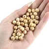 Jingde Jewelry Caixinha Amarela de Buxo Redonda Contas Soltas Contas Individuais Acessórios para Joias DIY Contas Atacado em Estoque
