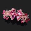 Horquilla de pedrería Horquilla para mujer Tocado Corea del Sur Flor grande elegante Parte trasera de la cabeza Clip de resorte Clip para moño Clip superior