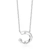 Collar de Corazón con Circonita de Plata S925 Joyería Transfronteriza para Mujer Colgante de Plata de Alta Gama para Mujer Collar de Perla de Plata de Ley Lujo Ligero