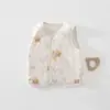 Clase A para recién nacidos, algodón puro, sin costuras, estilo nuevo, algodón de color, chaleco de algodón de 40 g para otoño e invierno, ropa exterior para bebé, ropa infantil Clase A para niños
