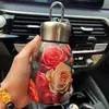 Copo Térmico Robusto de Aço Inoxidável 304 Portátil para Uso Externo com Bolso com Aba e Argola para Transporte Copo a Vácuo de Camada Dupla