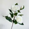 Flores de gardenia artificiales de temu transfronterizas para mesa de comedor, sala de estar, dormitorio, decoración del hogar, ramo de flores artificiales, accesorios de fotografía
