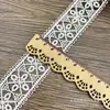 Nuevo encaje bordado de código de barras de encaje de 4 cm de ancho para vestido de novia, textiles para el hogar, joyería, accesorios decorativos en stock, venta al por mayor