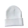 Gorro Fluorescente de Doble Capa de Color Sólido con Logo Bordado Personalizado, Gorro de Lana Tejido Grueso Térmico de Invierno