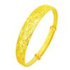 Pulseira de estrela de areia flash banhada a vácuo banhada a ouro 24k estrela brilhante push-pull abertura pulseira de casamento pulseira