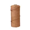 Cuerda de Algodón Colorida de 3 mm Hecha a Mano DIY Tejido Tapicería Atado Decoración Navideña Manualidades Cuerda de Algodón Colorida