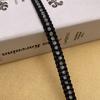 Renda de Strass Tecida Pronta do Fabricante 1cm Fita de Tecido Dupla Face Código de Barras Acessórios para Sapatos e Chapéus DIY Acessórios de Vestuário Renda
