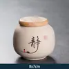 Latas de Té Cerámicas para Hogar Grandes y Pequeñas Latas Selladas Latas de Almacenamiento de Té Pu'Er Cajas de Té Portátiles Chinas para Latas de Almacenamiento de Té
