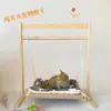 Cesta colgante para gatos, Nido sólido de madera para gatos, Columpio para gatos, Cama para perros, Hamaca de verano, Cuna para perros, Nido para dormir, Nido colgante de cuerda de cáñamo, Cama mecedora para perros