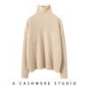 Cuello de pelo Diseño de bolsillo acanalado color claro simple Ropa de punto de cachemira casual holgada para mujer para ir al trabajo Otoño e Invierno