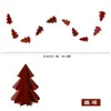 Guirnalda Creativa de 10 Árboles de Navidad de Papel 3D Cadena de Adornos Navideños Decoraciones Colgantes para Fiestas Suministros para Decoración de Pared y Techo