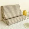 Almohada de Látex Funda Especial Algodón Puro 60X40 Algodón Lavado Funda de Almohada de Algodón Puro Almohada de Espuma Viscoelástica de Goma Niños 50X30
