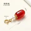 Colgante de borla de ágata estilo chino, cuentas redondas, cuentas sueltas de jade, pulsera, accesorios para pulseras DIY, pulsera de borla, venta al por mayor
