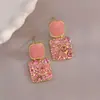 Brincos de Outono e Inverno Estilo Coreano Tendência Personalidade Brincos de Tarraxa Minimalistas para Mulheres