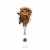 Pacote de Expressões de Gato Fofo Engraçado Interessante Transfronteiriço Porta-Crachá Retrátil Animal de Desenho Animado em Acrílico
