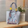 Festival do Barco-Dragão de 2026 Bolsa de Tricô Saudável com Padrão de Barco-Dragão e Panda, Bolsa de Mão para Compra em Lote Corporativo, Bolsa de Presente de Retorno para Zongzi