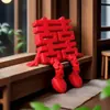 Decoraciones creativas de boda en 3D con el carácter chino para "alegría", perfectas para centros de mesa, para crear un ambiente festivo en la alcoba nupcial y como accesorios para fotos de sesiones de compromiso.