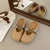 Pantuflas de lino estilo dulce con suela gruesa y punta cerrada, zapatos casuales transpirables con cuña para aumentar la altura estilo Birkenstock para mujer, nuevo modelo de verano 2026