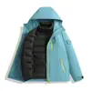 Chaqueta de Montañismo Tres en Uno para Hombres y Mujeres, Ropa Trendy para Escalada al Aire Libre, Conjunto Desmontable de Dos Piezas, Chaqueta Cálida de Protección contra el Frío