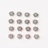 Accesorios de Joyería Pequeños Tejidos DIY para Estudiantes 8mm Cuentas Hexagonales Pequeñas con Base Retorcida Pendientes Pulsera