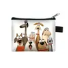 2025 Nova Bolsa de Moedas de Cachorro Fofo Bolsa para Cartão de Recompensa de Estudante Bolsa para Chaves Bolsa de Armazenamento de Moedas