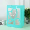 Bolsa de Regalo Transparente para Flores Nuevo Ramo Ventana Extra Grande Temporada de Cumpleaños Graduación Bolsa de Regalo para el Día de San Valentín Bolso de Mano