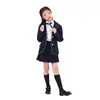 Novo uniforme escolar para alunos do ensino fundamental e médio roupas de classe Nova Moda traje de performance infantil terno estilo britânico jardim de infância Roupas de jardim