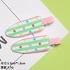 Serie de Colores Dopamina Verano 2026 Pinza para Flequillo Pinza Lateral Pinza Bb Pinza para el Cabello Girly Horquilla de Dibujos Animados Impresa en Acrílico