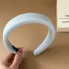 Estilo Fresco Cuadros Azul y Blanco Diadema Pinza para el Cabello Estilo Nuevo Anillo para el Cabello de Intestino Delgado Accesorios para el Cabello Borde de Encaje Anillo para el Cabello Oversize Accesorios para el Cabello de Mujer