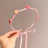 Diadema de Gasa a Cuadros para Niñas Vacantes de Primavera y Verano Diadema para el Cabello Diadema Brillante y Juguetona Diadema para el Cabello Peinado Nuevos Accesorios para el Cabello