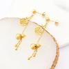 Moda de Verano Ajuste Extraíble Dos Usos Colgante de Calabaza Cadena Clavicular Pulsera de Cuentas de Cuerda Elástica Collar para Mujer