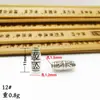Xizang Plata Estilo Retro Barril Recto Cuentas DIY Accesorios para Joyería Hecha a Mano Pulsera Collar Cuentas de Agujero Grande Accesorios Metabo