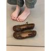 Zapatos Planos Elásticos de una Sola Tira Estilo Chanel para Mujer, Mocasines Planos para Primavera y Otoño, Zapatos de Abuela, Zapatos de Corte Bajo Cómodos
